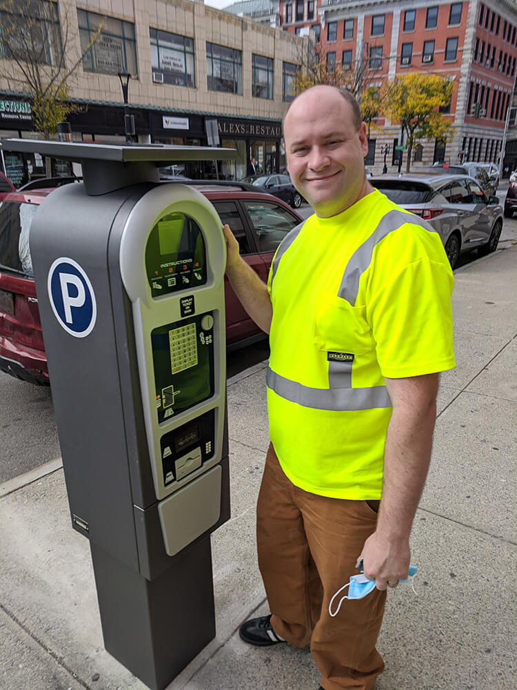 T2 Luke Pay Station in Downtown Poughkeepsie